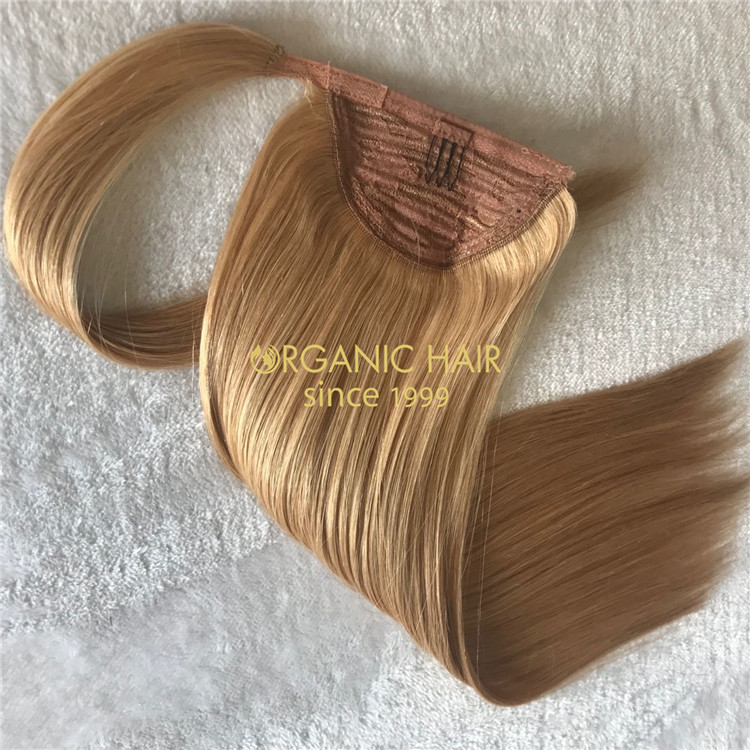 Human ponytail hair extensions on sale X162